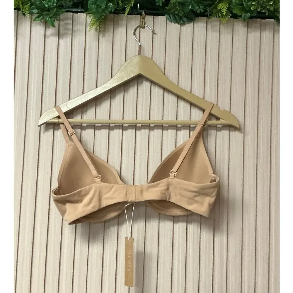 SKIMS Women’s Fits Everybody Scoop Plunge Bra in Ochre Size 36C - Picture 3 of 7